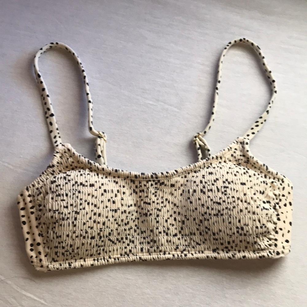 NWOT Dalmatian Print Bandeau Swim Top